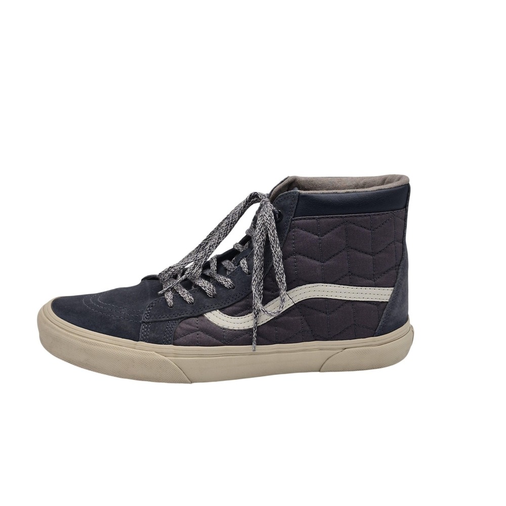 Vans Sk8-Hi Shoes Mens Size 10.5 Blue Quilted High Top Sneakers 721454